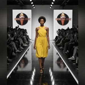 ​NWT Banana Republic Runway Bubble-Hem Dress | Size L | Marigold Yellow | Retail